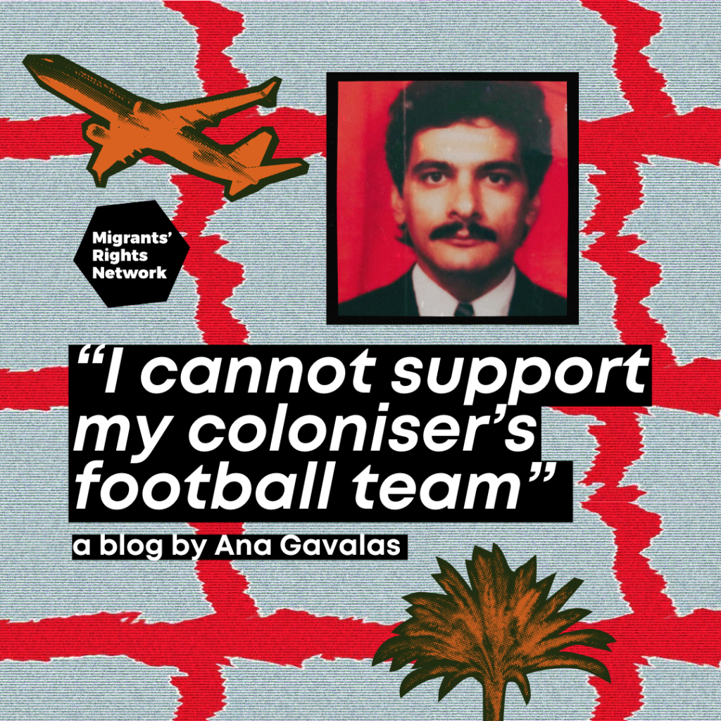 I cannot support my coloniser's football team
